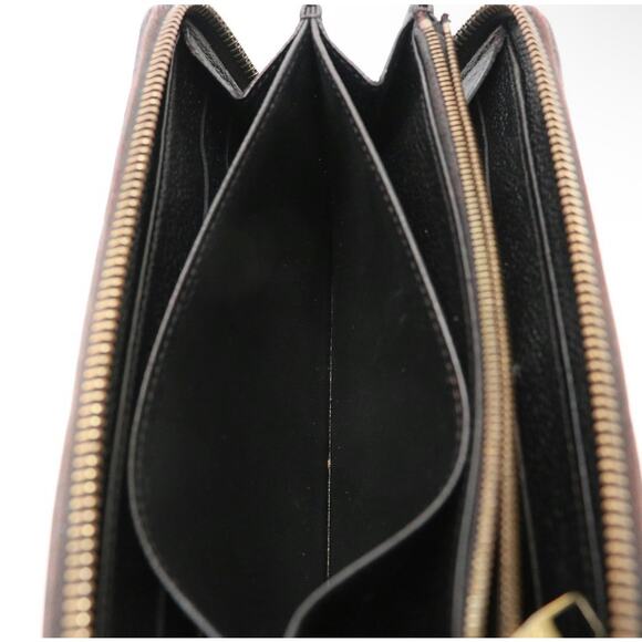 Louis Vuitton Empreinte Leather Black Zip Around Wallet — Monogram Embossed - Picture 5 of 11